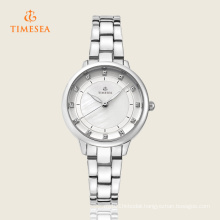 Fashion Casual Ladies Quartz Watch with Stainless Steel Band 71124